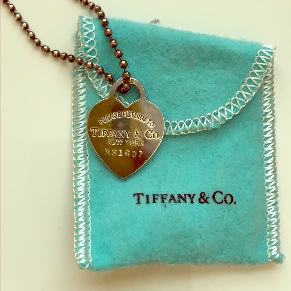 Vintage Tiffany & Co heart dog tag